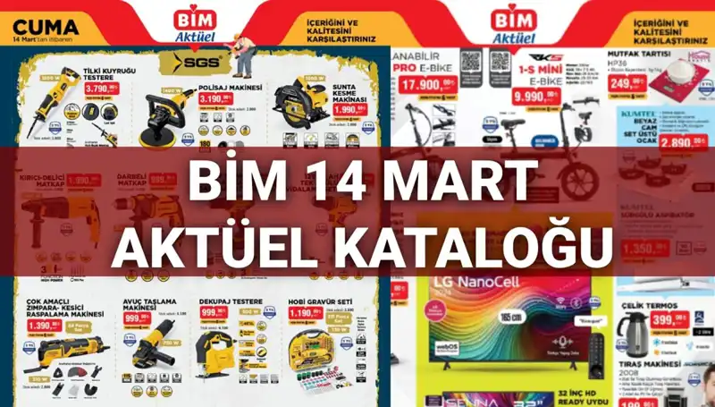 BİM'de 14 Mart Cuma Teknoloji ve Ev Eşyalarıyla Buluşun!