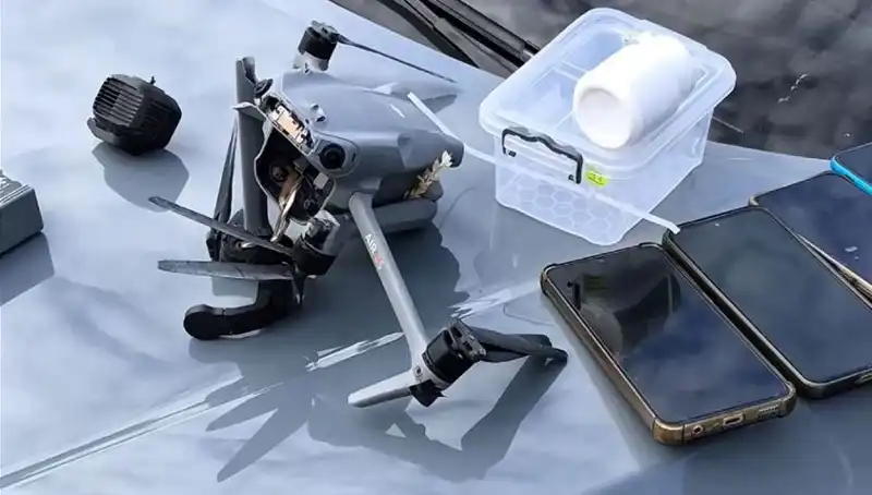 Uyuşturucu Taşımacılığı Yapan Drone, Güvenlik Kuvvetleri Tarafından Vuruldu